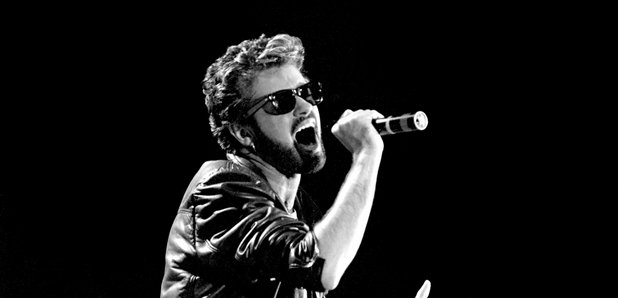 George Michael performing in 1985